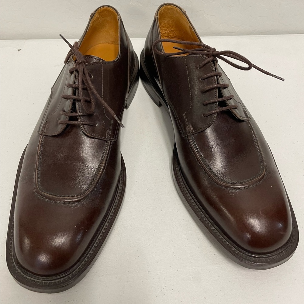 Neiman‎ Marcus Made in Spain Chunky Derby in Cordovan Brown Size 10 M
